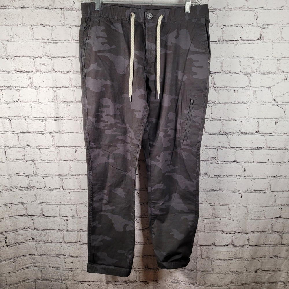 Vuori Ripstop Pants Women Large Black Camo NWOT VW401 Tapered Jogger - Picture 6 of 7